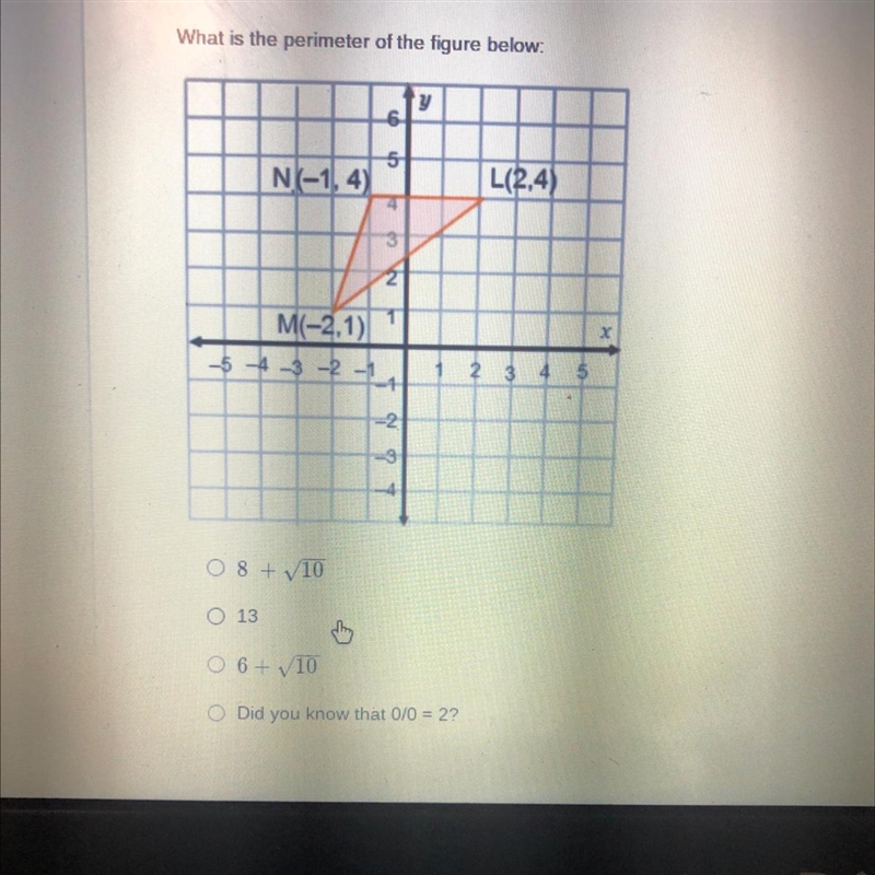 HELPP ASAP PLEASE DONT SKIP ME What is the perimeter of the figure below. y 6 ch N-example-1