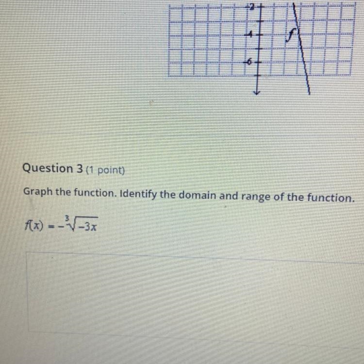 Graph the function. Identify the domain and range of the function. f(x) = -1/-37 Need-example-1