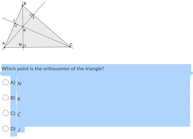 SOMEBODY PLEASE PLEASE HELP ME OUT IF YOU CAN!!!!!!! Which point is the orthocenter-example-1