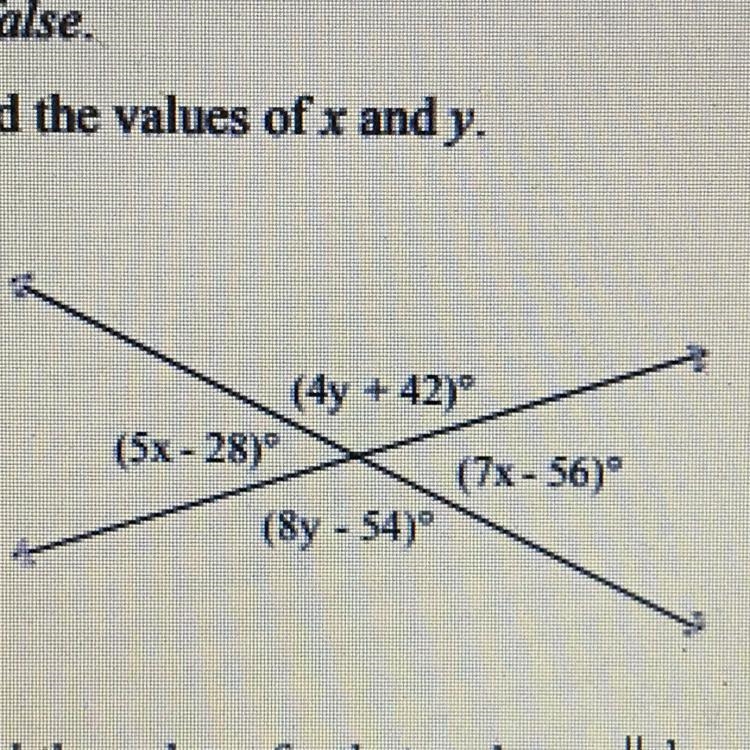 Find the values of x and y.-example-1