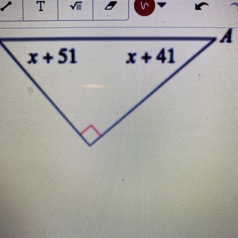 HELP ME OUT! What is the measure of angle A? A.) 50 degrees B.) 40 degrees C.) 45 degrees-example-1