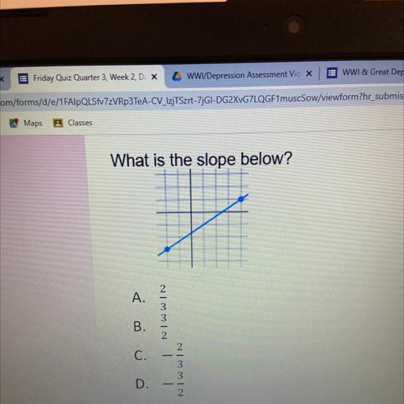 What is the slope below?-example-1