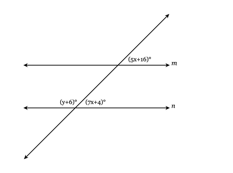 Given m|n, find the value of x and y.-example-1