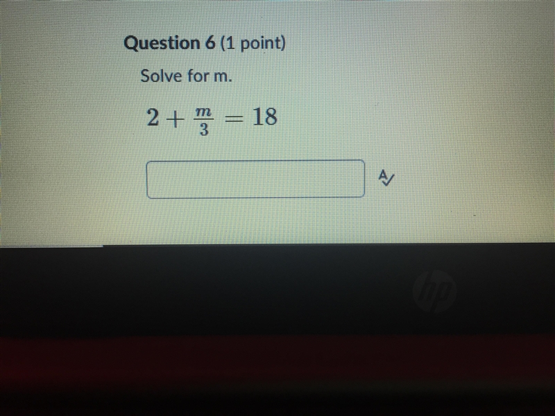 6) solve the equation for m-example-1