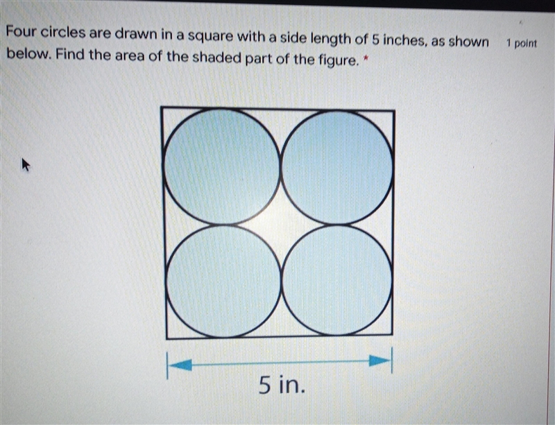 Could help this about pi answer isn't 25 or 20. Formula for this is A= 3.14*radius-example-1