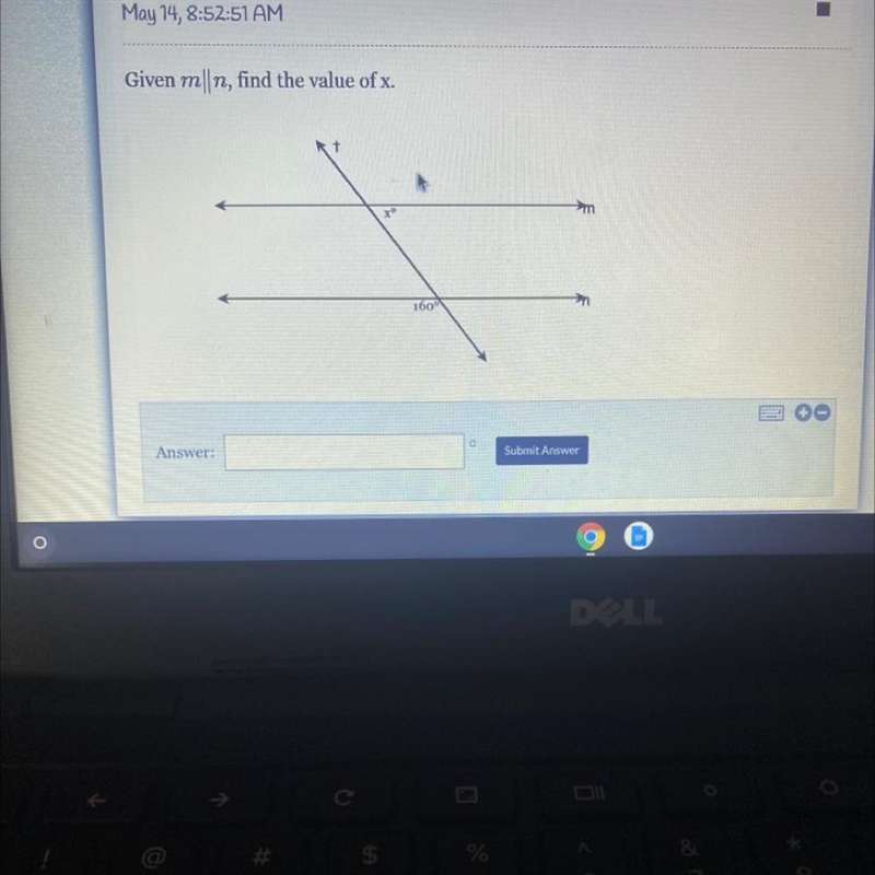 Given m|n, find the value of x.-example-1