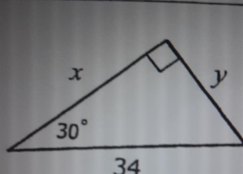 Find the value of the variables. x and y​-example-1