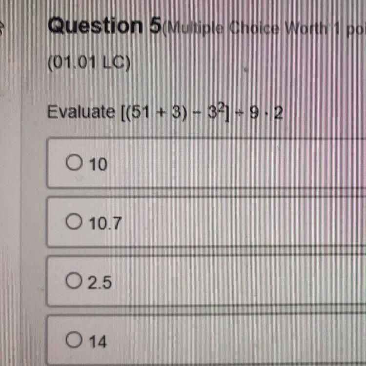 Evaluate (9th grade algebra 1)-example-1