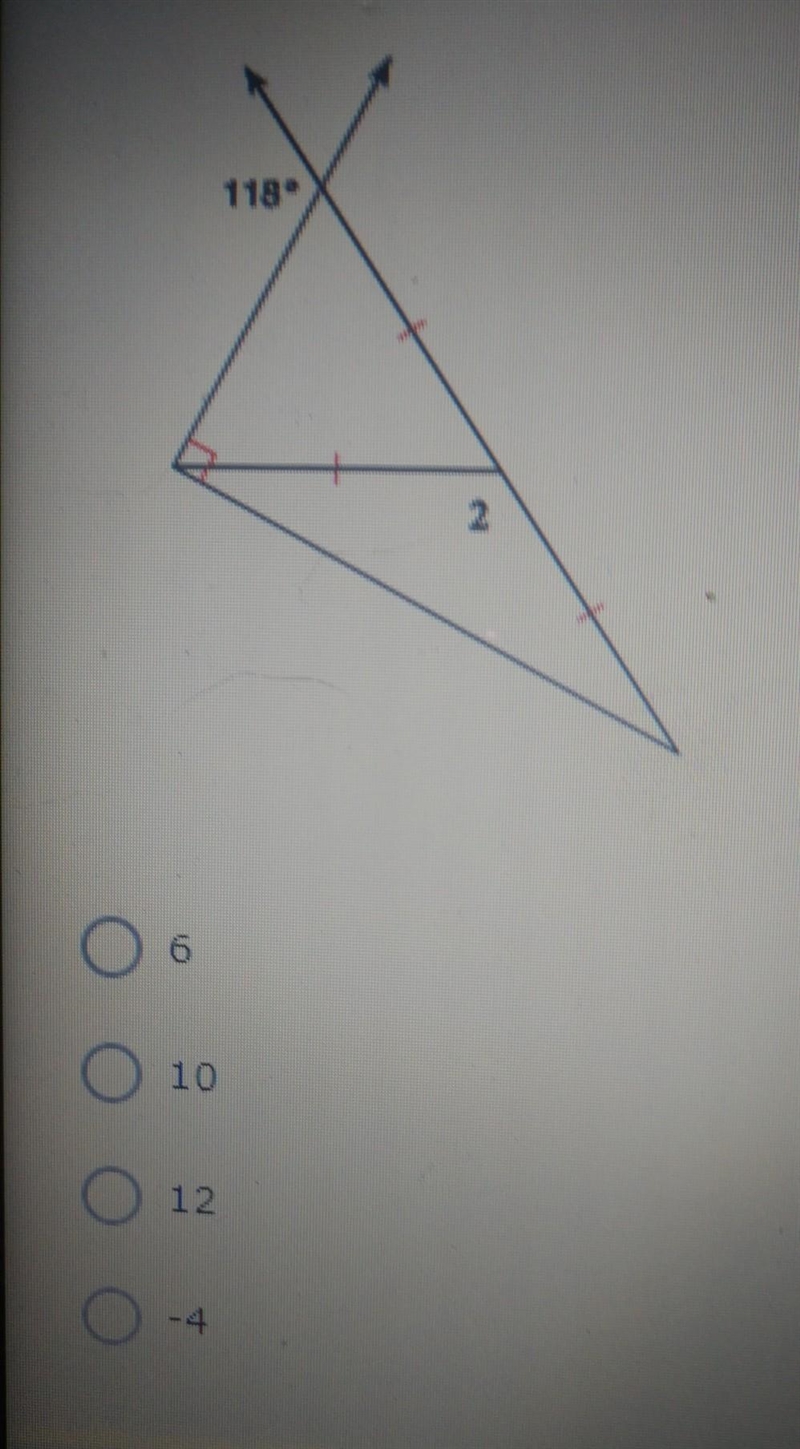 Find the value of x if the measure of angle 2 is 12x+4​-example-1