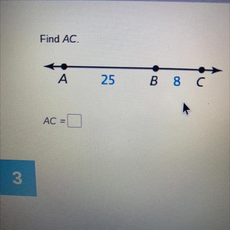 Help! How do I find AC in this equation?-example-1