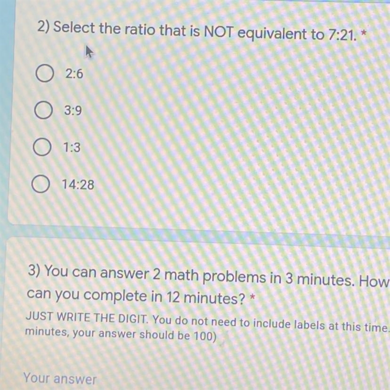 Which is not equivalent?-example-1