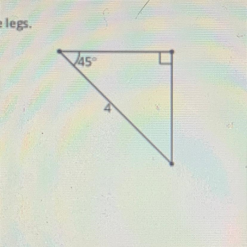 Help! help! help! Find the lengths of the legs-example-1