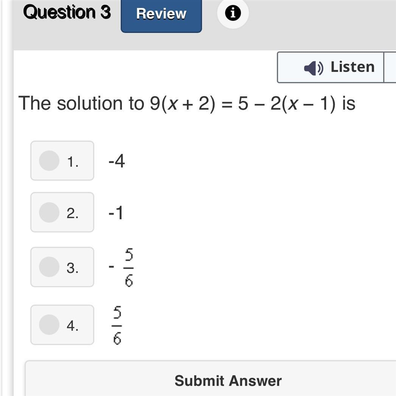 9(x + 2) = 5 - 2x - 1)-example-1