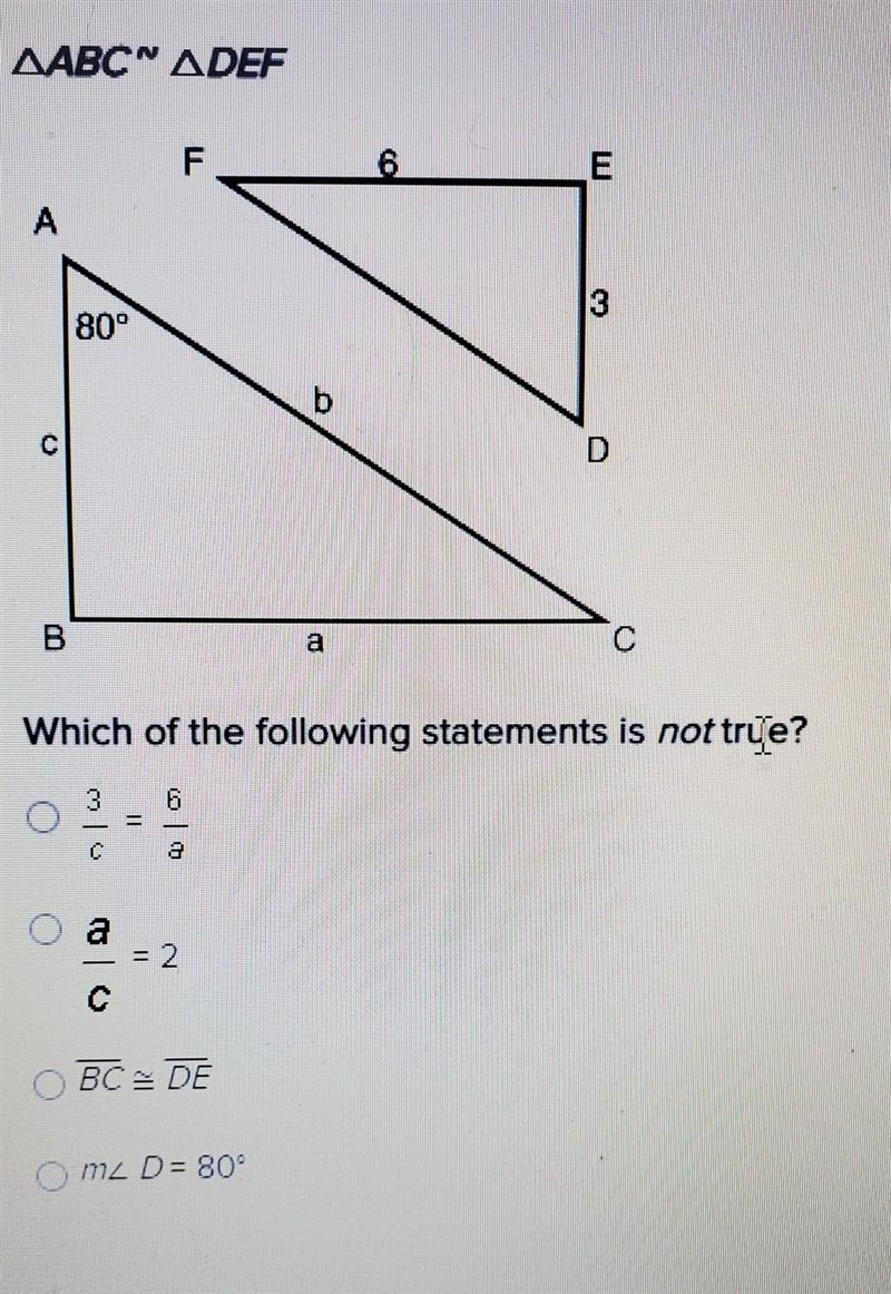 Which of the following statements is not true​-example-1