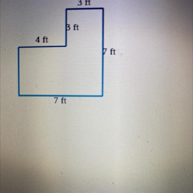 Find the area of the figure. (Sides meet at right angles.)-example-1