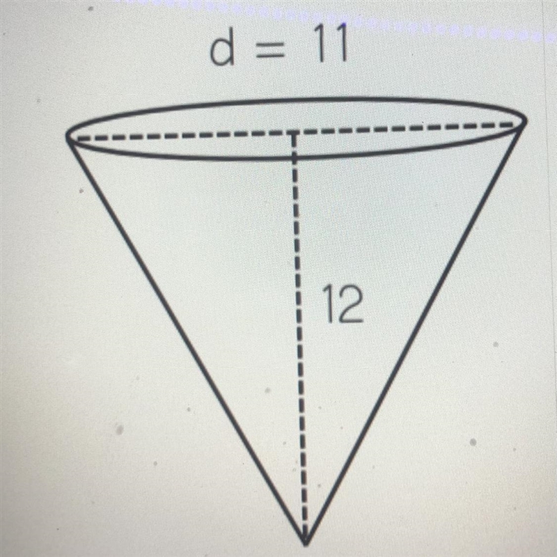 Find the volume of the cone-example-1