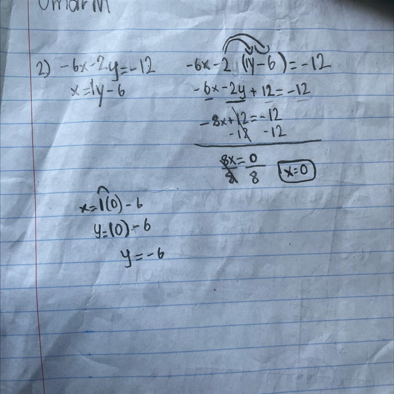 Uhh I’m doing math work and I need help! I’m doing Solve the system of linear equations-example-1