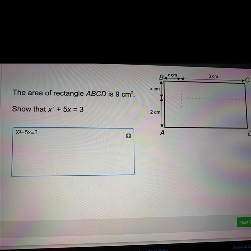 Please be quick Show that x^2+5x=3-example-1