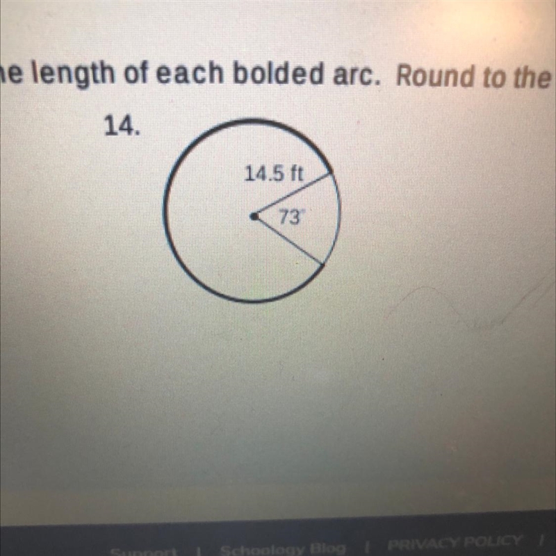 Find the length of each bolded arc. Round to the nearest hundredth.-example-1