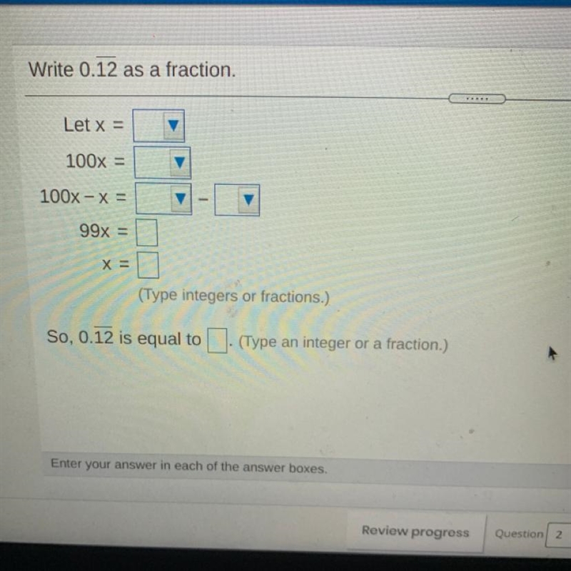 Write 0.12 as a fraction.-example-1