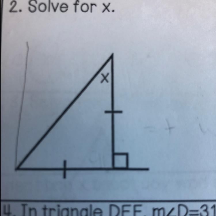 Solve for x. X I need the. Value please-example-1