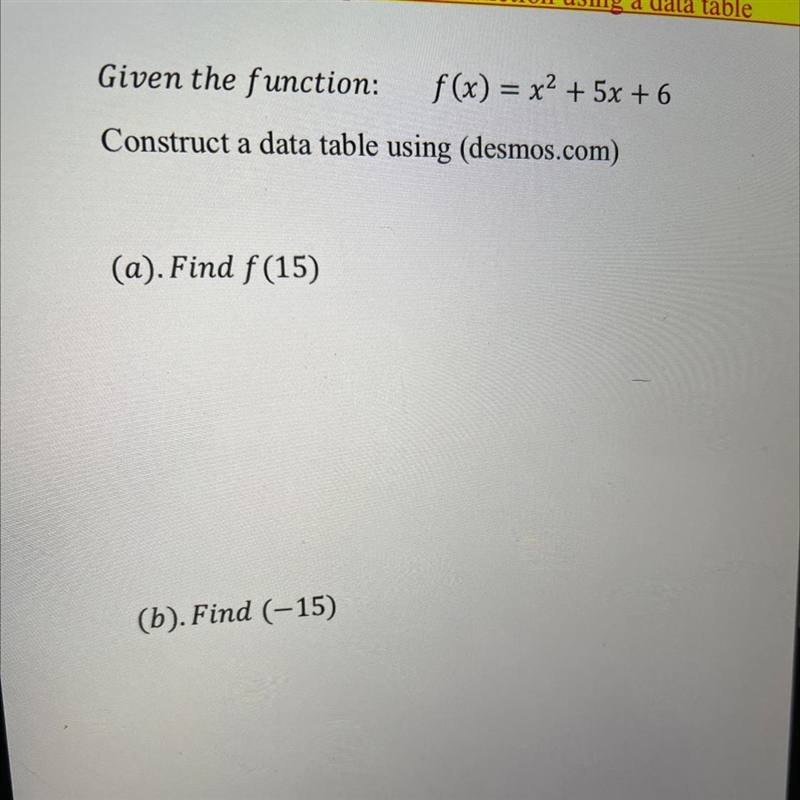 F(x) = x ^ 2 + 5x + 6-example-1