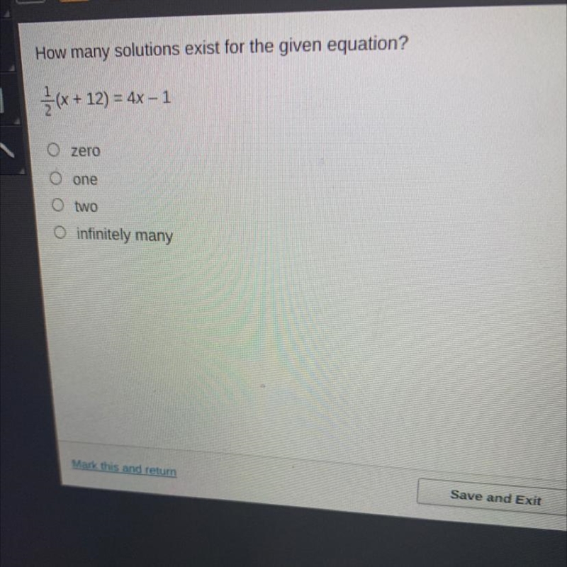 How many solutions exist for the given equation?-example-1