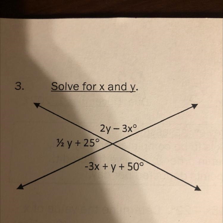 How would you solve for x and y and what are x and y? Not sure what to do.-example-1