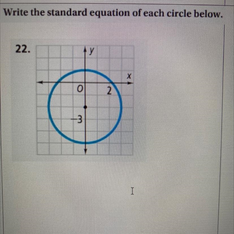 Write the standard equation of each circle below-example-1