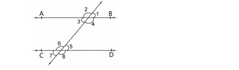 In the given figure, AB ∥ CD. If the complement of ∠5 equals the supplement of ∠4, find-example-1