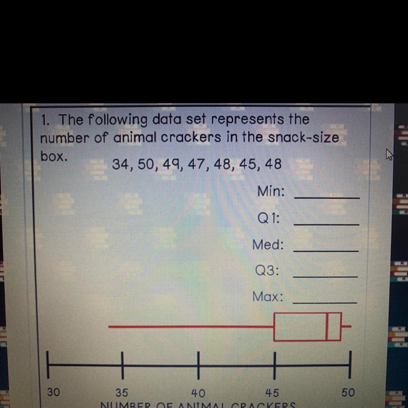 What is the minimum? Awnsers: 48 50 45 49 34-example-1