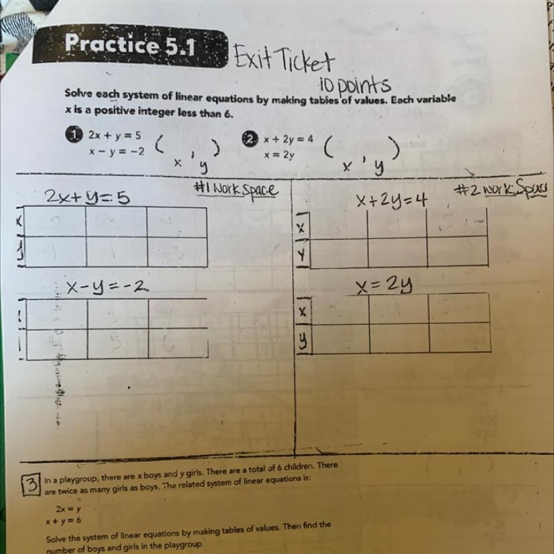 Can someone explain how to solve the table of values?-example-1