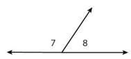 Name the relationship between the angles below. What is the sum of the angles? Explain-example-1