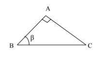 Find the ratio of sinβ, cosβ and tanβ from given right angled triangle.-example-1