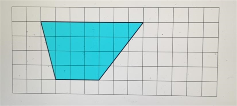 This trapezium is drawn on a centimetre grid. Find the area of the trapezium.-example-1