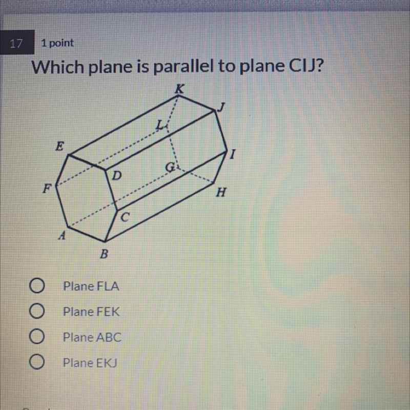 Which plane is parallel to plane CIJ??-example-1