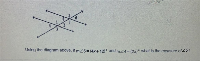 Answer choices: a. 28° b. 124° c. 36° d. 56°-example-1