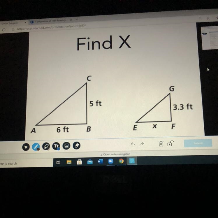 Find x in the image above-example-1