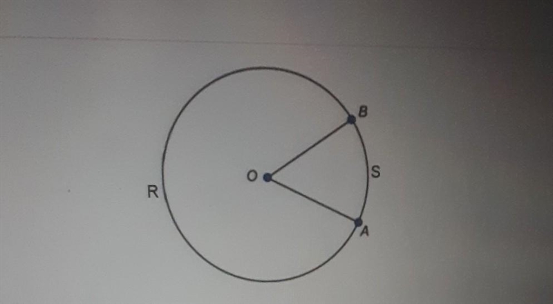 The circle with O has a circumference of 8pi inches. The central angle is 60 degrees-example-1