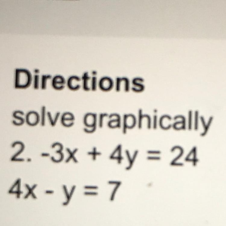 -3x + 4y = 24 4x - y = 7-example-1