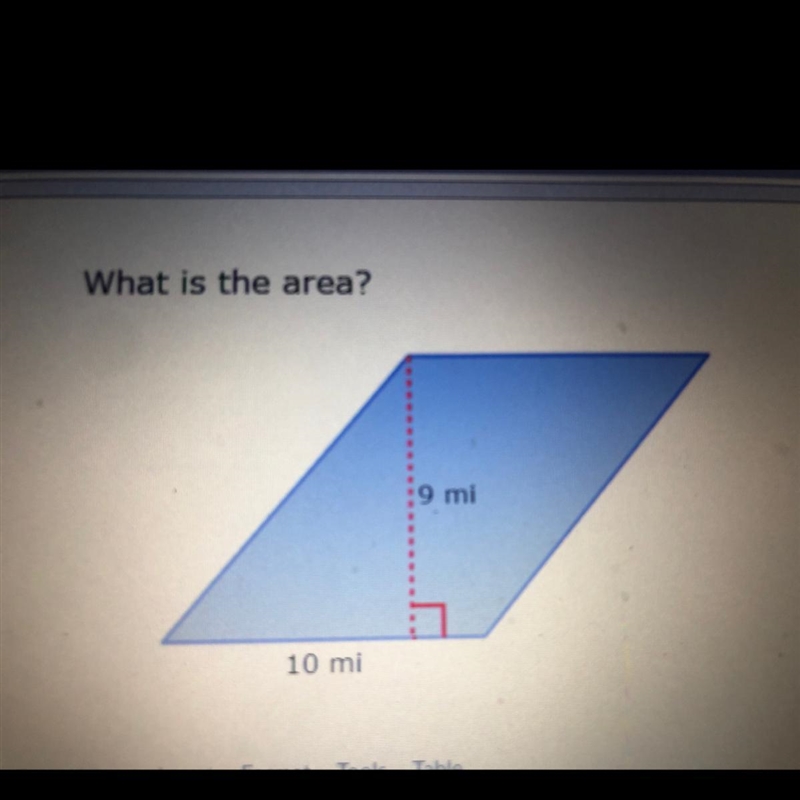 What is the area? :9 mi 10 mi HELP-example-1