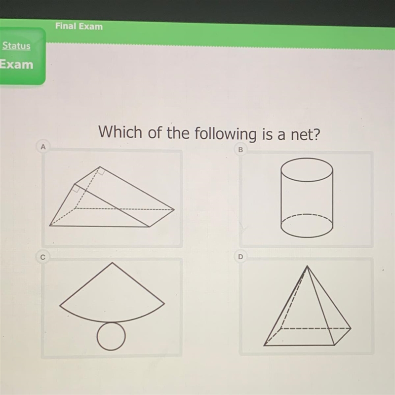 Which of the following is a net?-example-1