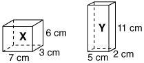 Compare the volumes of the rectangular prisms shown below. Which of the containers-example-1