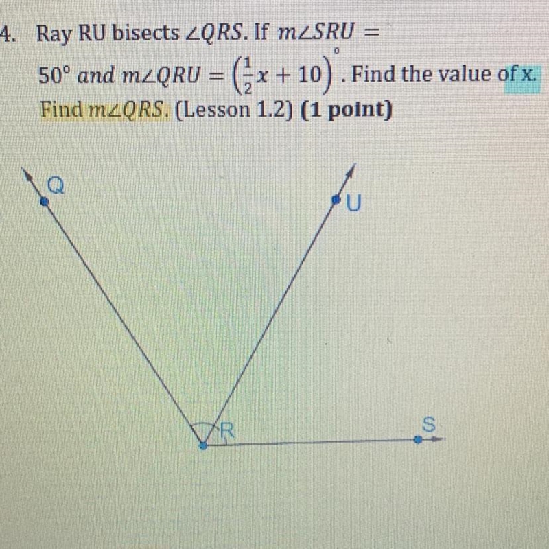 Find the value of x. Find m-example-1