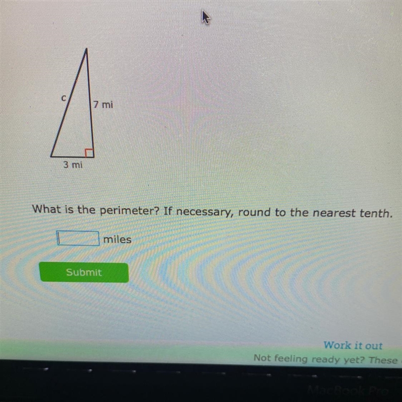 HELP ME PLS I NEED TO GET THIS DONE TONIGHT AND IM STRESSING ITS PYTHAGOREAN THEOREM-example-1