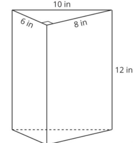 What is the volume of the prism in cubic inches ? what is the surface area in square-example-1