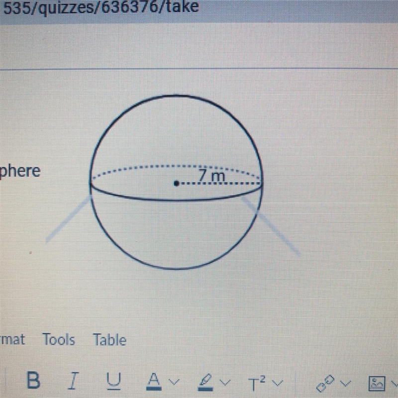 Find the volume of the sphere .-example-1