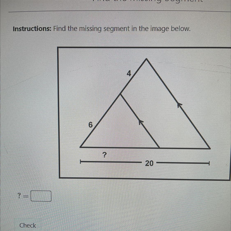 Help me pls Find the missing segment in the image below-example-1