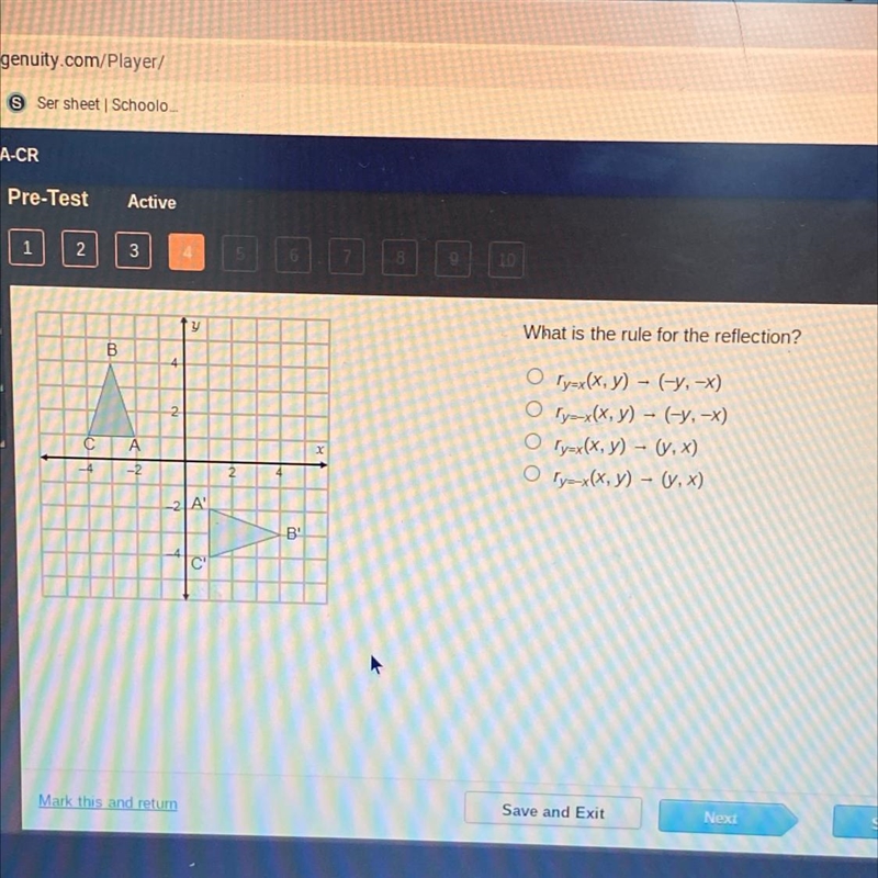 What is the rule for the reflection-example-1