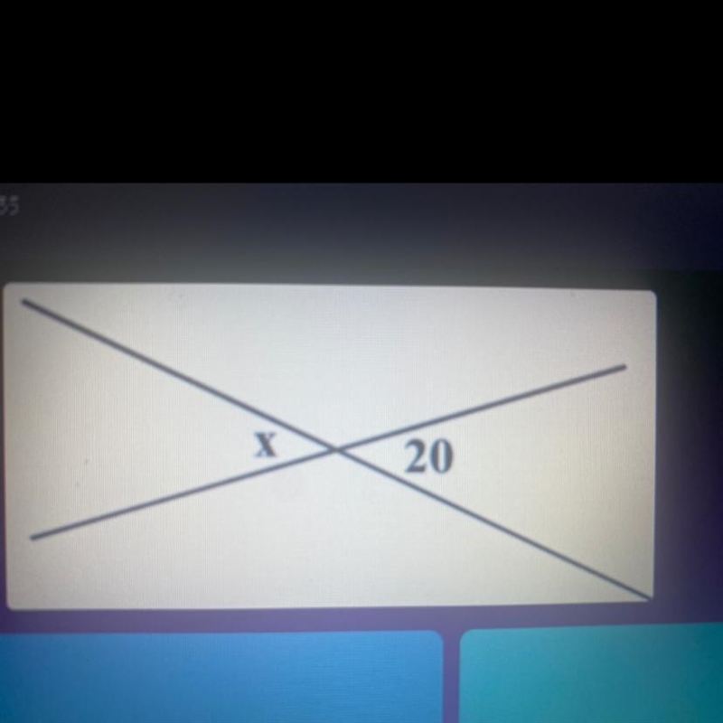 What is the missing angle. Find x-example-1